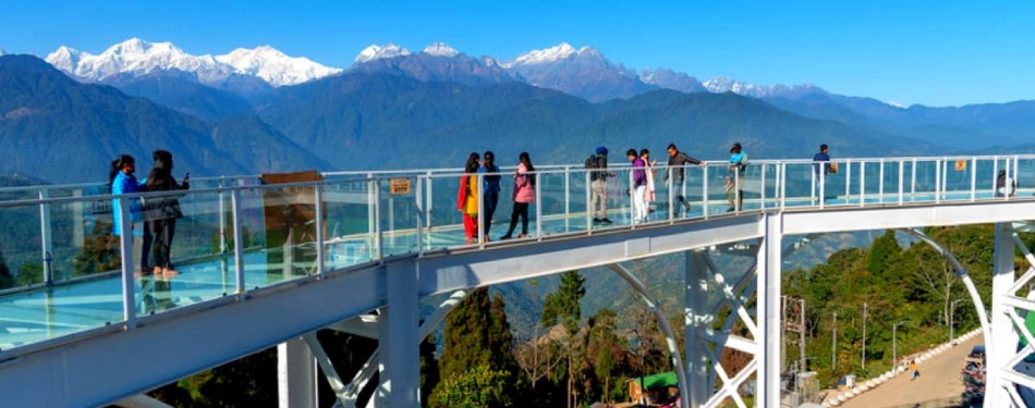 India's first Skywalk in Pelling, West Sikkim